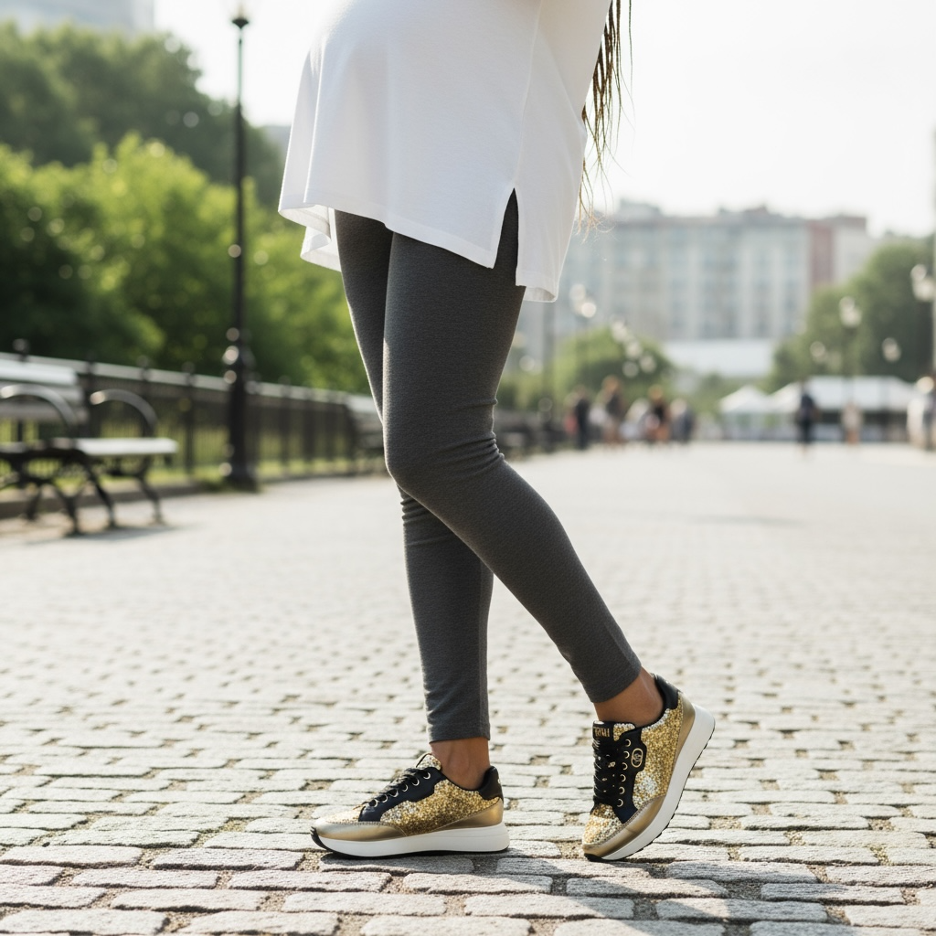 LUI JO - BASKETS - LOLO 20 - GLITTER DORE