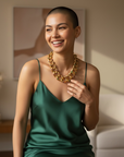 GAS BIJOUX - Collier MITSI - Malachite et Améthyste