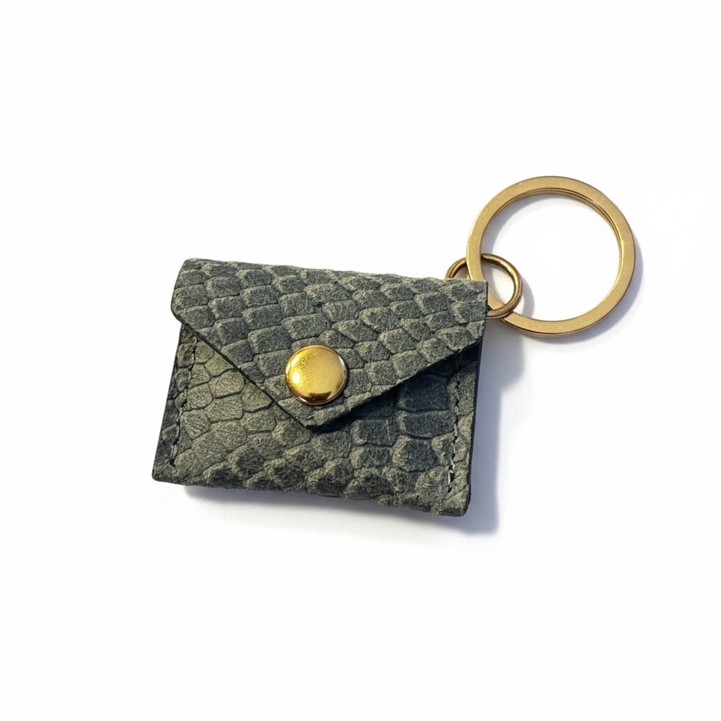 BY TOPAZE - PORTE CLEFS MINI SAC EN CUIR - 19 COULEURS DIFFERENTES