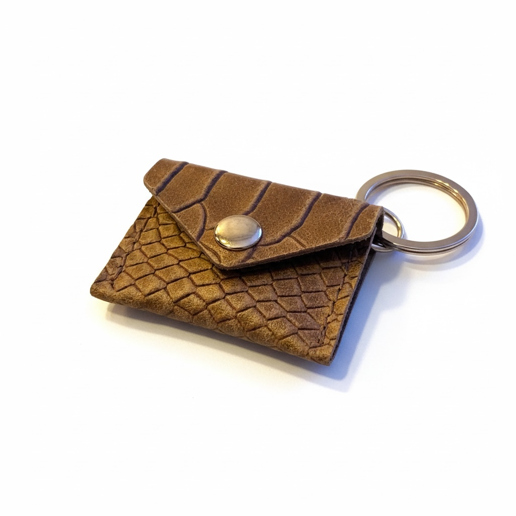 BY TOPAZE - PORTE CLEFS MINI SAC EN CUIR - 19 COULEURS DIFFERENTES