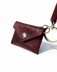 BY TOPAZE - PORTE CLEFS MINI SAC EN CUIR - 19 COULEURS DIFFERENTES