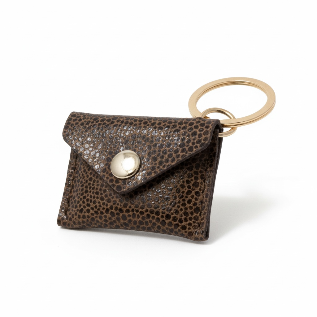 BY TOPAZE - PORTE CLEFS MINI SAC EN CUIR - 19 COULEURS DIFFERENTES