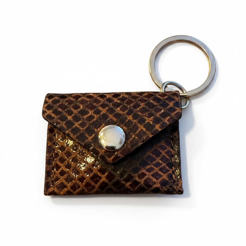 BY TOPAZE - PORTE CLEFS MINI SAC EN CUIR - 19 COULEURS DIFFERENTES