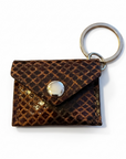 BY TOPAZE - PORTE CLEFS MINI SAC EN CUIR - 19 COULEURS DIFFERENTES