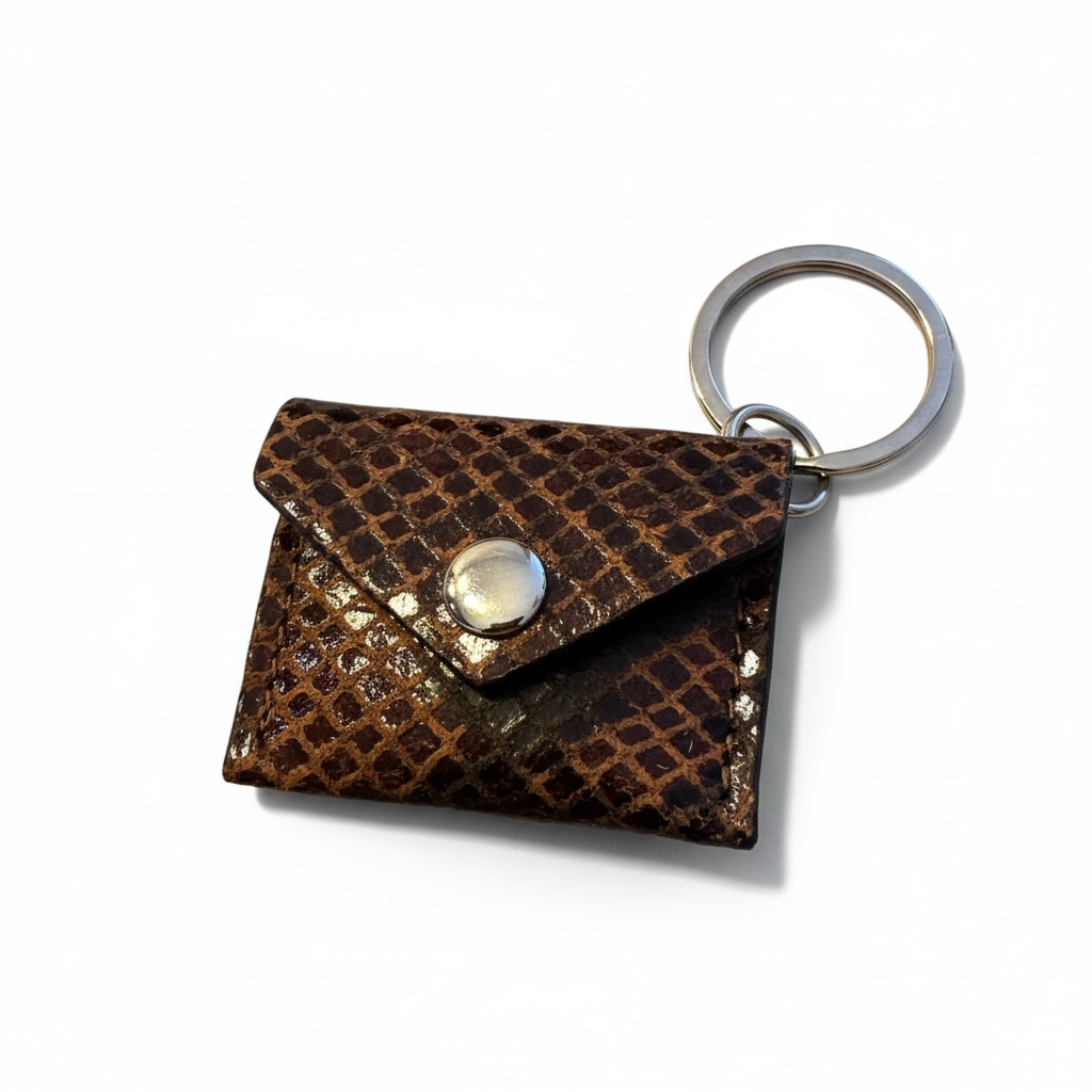 BY TOPAZE - PORTE CLEFS MINI SAC EN CUIR - 19 COULEURS DIFFERENTES