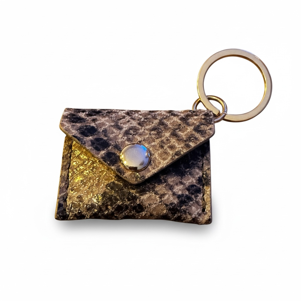 BY TOPAZE - PORTE CLEFS MINI SAC EN CUIR - 19 COULEURS DIFFERENTES