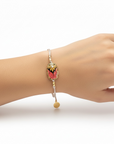 GAS BIJOUX - Bracelet SCARAMOUCHE émail doré à l'or fin -