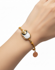 GAS BIJOUX - Bracelet SCARAMOUCHE émail doré à l'or fin