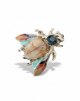 GAS BIJOUX - BROCHE MOUCHE dorée à l'or fin
