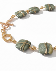 GAS BIJOUX - COLLIER RAINBOW SQUARE VESSONITE