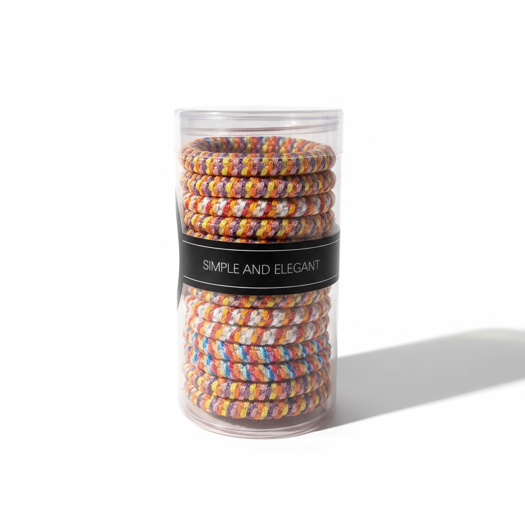 BY TOPAZE - TUBE DE 15 ELASTIQUES OU BRACELETS - 10 TUBES DIFFÉRENTS