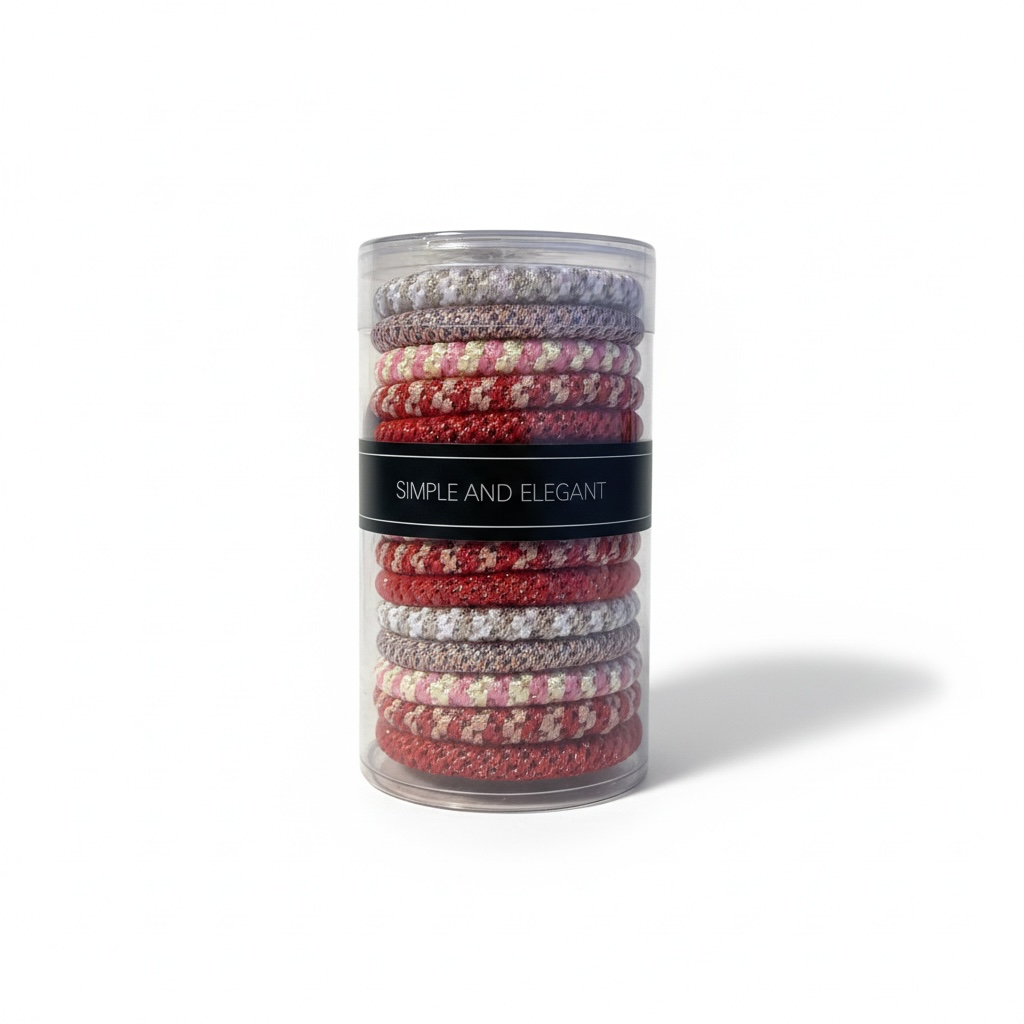 BY TOPAZE - TUBE DE 15 ELASTIQUES OU BRACELETS - 10 TUBES DIFFÉRENTS