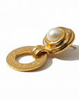 GAS BIJOUX - BOUCLES D'OREILLES AMARANTE BIS MINI dorées à l'or fin