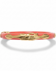 GAS BIJOUX - BRACELET COBRA jonc acétate CORAIL - Doré à l'or fin