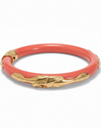 GAS BIJOUX - BRACELET COBRA jonc acétate CORAIL - Doré à l'or fin