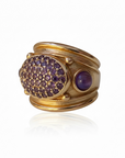 GAS BIJOUX - BAGUE SIMONE AMESTHYSTE - LES PRÉCIEUSES -  TAILLE L