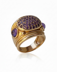 GAS BIJOUX - BAGUE SIMONE AMESTHYSTE - LES PRÉCIEUSES -  TAILLE L