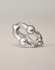 GAS BIJOUX - BAGUE RIVAGE en métal argenté - 2 tailles