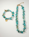 GAS BIJOUX - BRACELET KAMAE doré à l'or fin - TURQUOISE