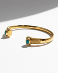 GAS BIJOUX - BRACELET SARINA doré à l'or fin - TURQUOISE