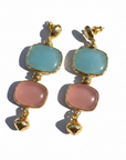 GAS BIJOUX - BOUCLES D'OREILLES SILENE dorées à l'or fin