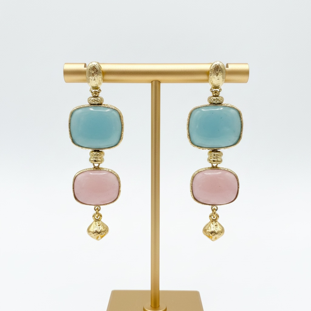 GAS BIJOUX - BOUCLES D'OREILLES SILENE dorées à l'or fin – BY TOPAZE