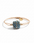 GAS BIJOUX - BRACELET SQUARE MINI LIEN DORE - JASPE KAMBALA lien beige