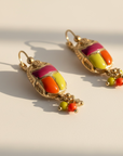 GAS BIJOUX - BOUCLES D’OREILLES SCARAMOUCHE dorées à l’or fin