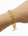 GAS BIJOUX - BRACELET RIVAGE MINI DORE à l'or fin - TAILLE 2