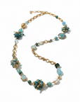 GAS BIJOUX - SAUTOIR VICTORIEN - Turquoise, Malachite, Aventurine