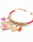 GAS BIJOUX - BRACELET ZANCHA DORE - FUSCHIA