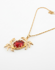 GAS BIJOUX - COLLIER KARAKOS DORÉ - JASPE ROUGE