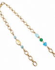 GAS BIJOUX - SAUTOIR VICTORIEN DORÉ - TURQUOISE