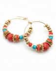 GAS BIJOUX - BOUCLES D'OREILLES CREOLES ALOHA MINI DORÉES