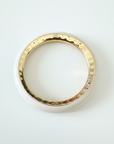 GAS BIJOUX - BRACELET JONC SELVA DORÉ - ACETATE BEIGE