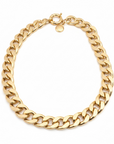 GAS BIJOUX - COLLIER MAILLE VINTAGE DORÉ GRAND MODELE