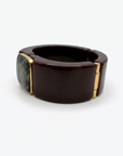 GAS BIJOUX - BRACELET ARTY BIS - ACETATE MARRON ET JASPE KAMBALA