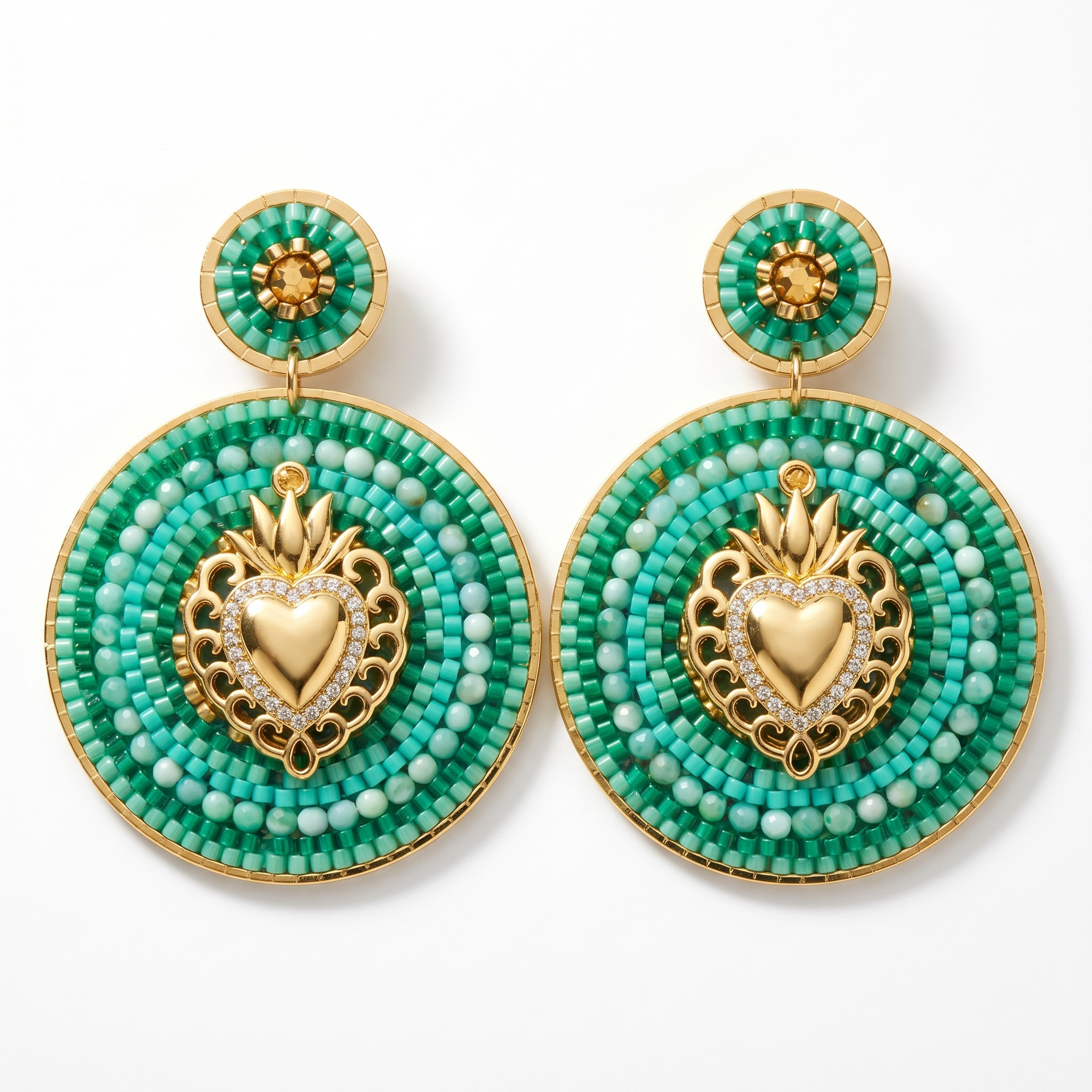 HYPNOCHIC - BOUCLES D'OREILLES COLLECTION MARIE - TURQUOISE