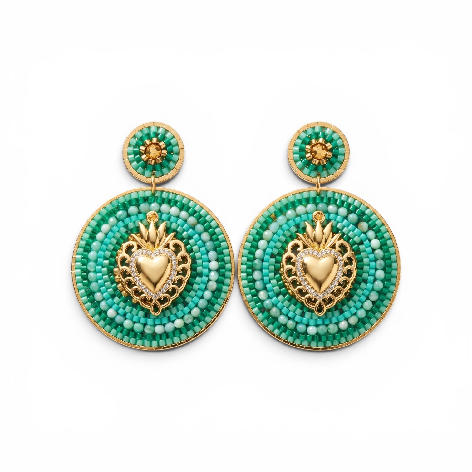 HYPNOCHIC - BOUCLES D'OREILLES COLLECTION MARIE - TURQUOISE