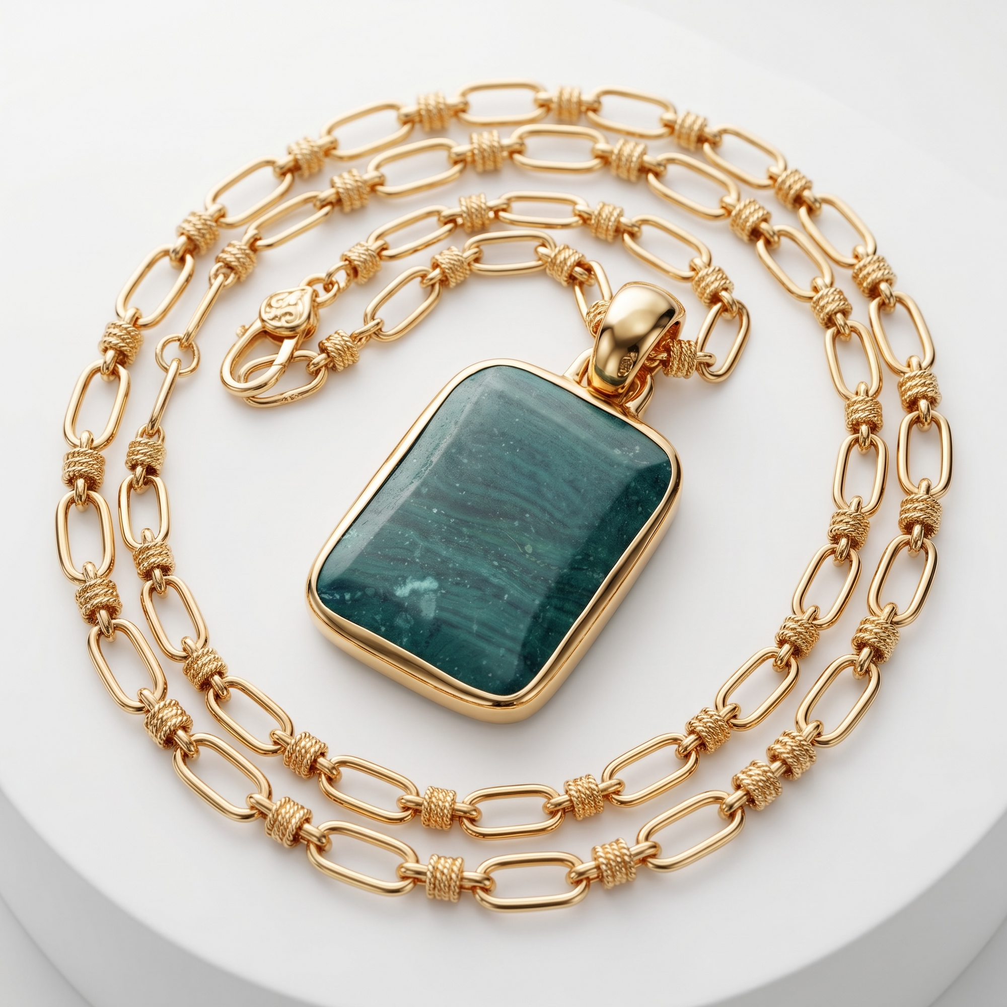 GAS BIJOUX - SAUTOIR AURA DORE - AMAZONITE