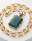 GAS BIJOUX - SAUTOIR AURA DORE - AMAZONITE