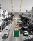 GAS BIJOUX - SAUTOIR AURA DORE - AMAZONITE