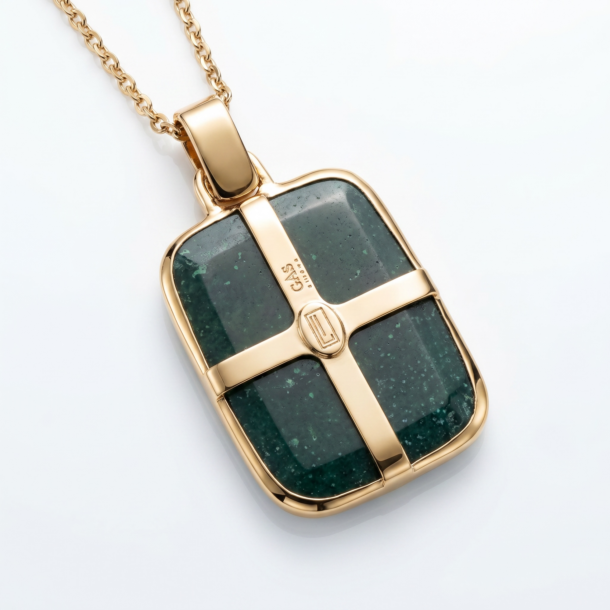 GAS BIJOUX - SAUTOIR AURA DORE - AMAZONITE