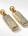 GAS BIJOUX - BOUCLES D'OREILLES AURA grand modèle CLIPS - AMAZONITE