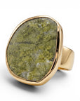 GAS BIJOUX - BAGUE AURA grand modèle - Amazonite - Ajustable