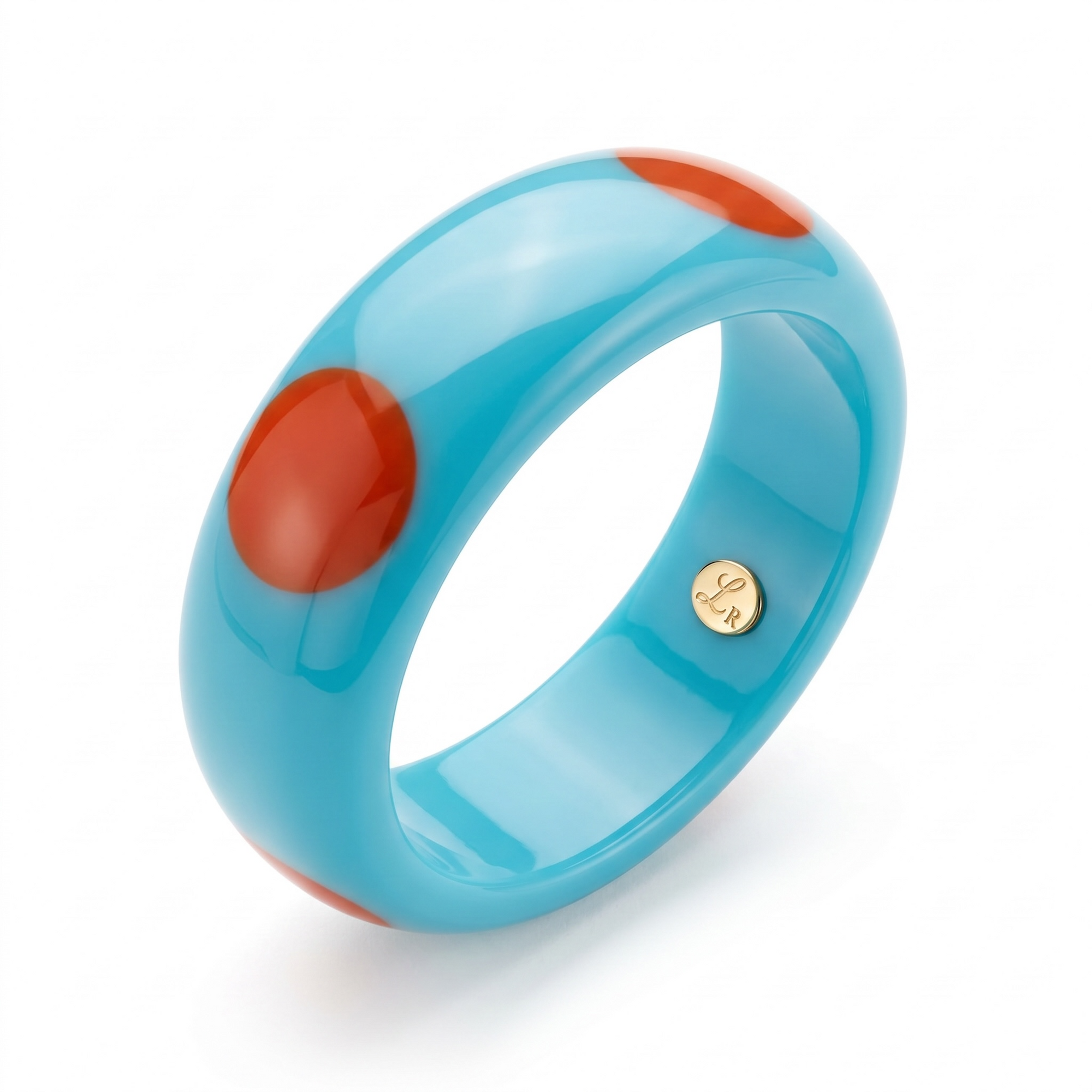 GAS BIJOUX - JONC COCCI ACETATE TURQUOISE