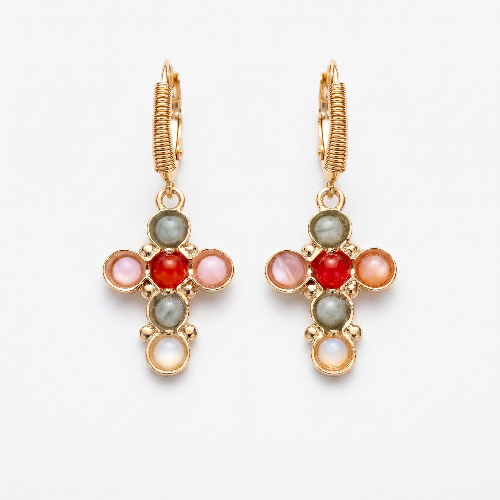 GAS BIJOUX - BOUCLES D'OREILLES TAO CRUZITA DORÉES