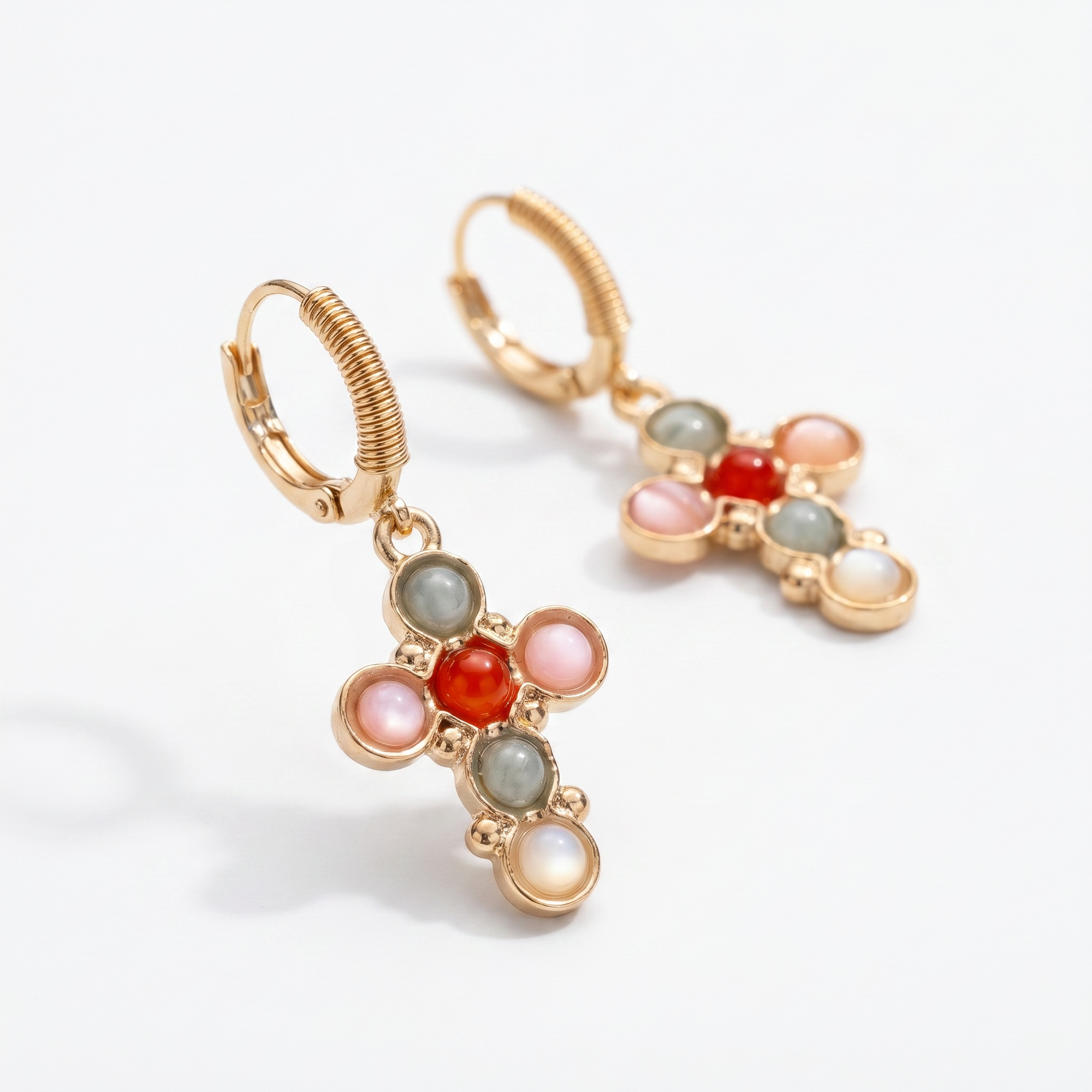 GAS BIJOUX - BOUCLES D'OREILLES TAO CRUZITA DORÉES