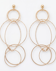 GAS BIJOUX - BOUCLES D'OREILLES TORSADES DORÉES