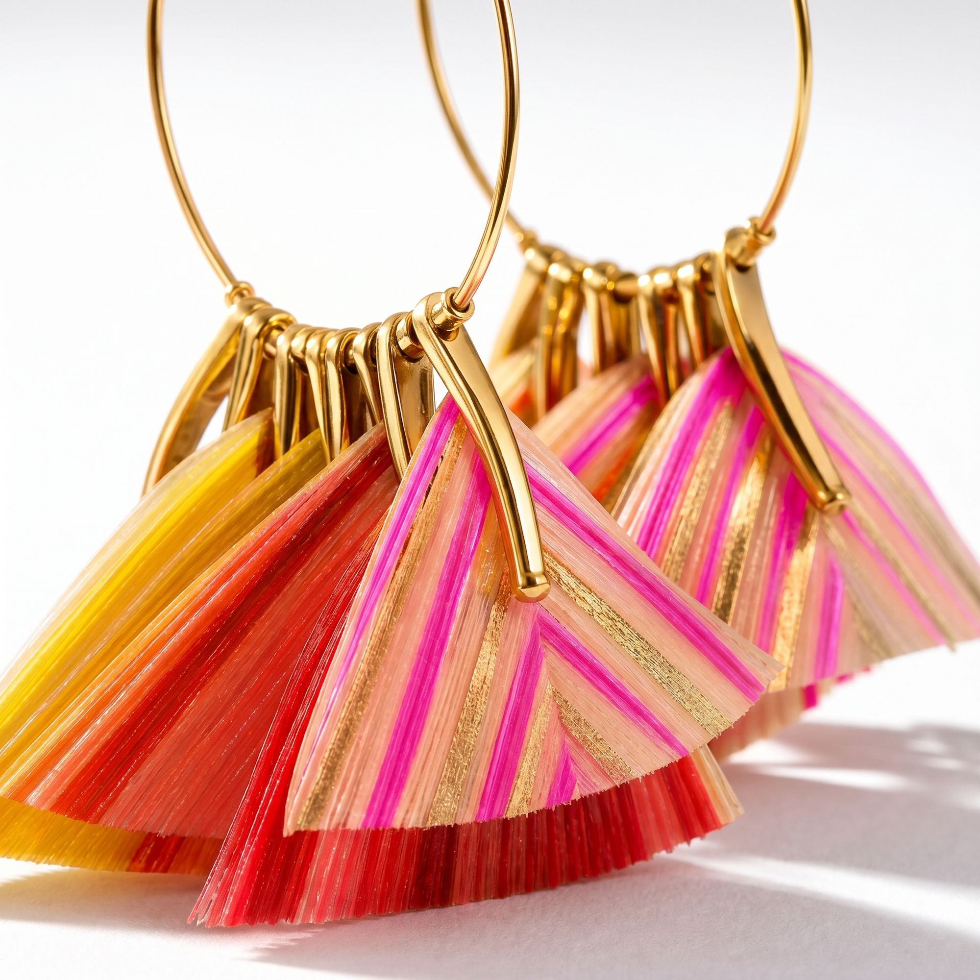 GAS BIJOUX - BOUCLES MARLY MULTICOLORE DORÉES